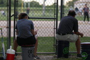 Coaches Calli Shaw and Kent Blossom